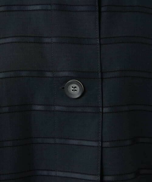 Maison de CINQ / メゾン ドゥ サンク シャツ・ブラウス | ボーダー柄ノーカラーブラウス羽織 | 詳細15