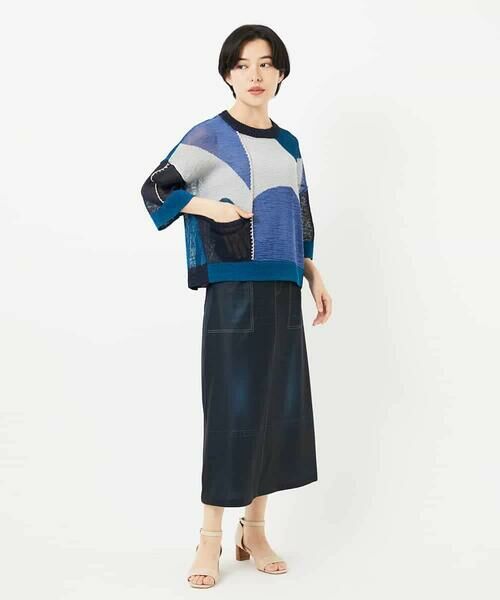 Maison de CINQ / メゾン ドゥ サンク ニット・セーター | 透かし柄インターシャプルオーバーニット | 詳細23