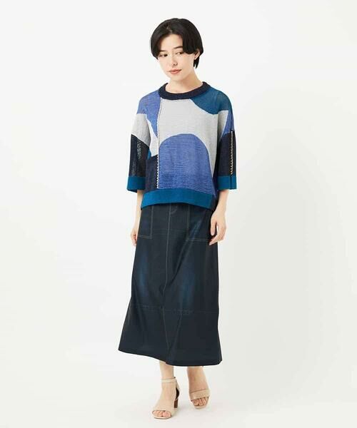 Maison de CINQ / メゾン ドゥ サンク ニット・セーター | 透かし柄インターシャプルオーバーニット | 詳細24