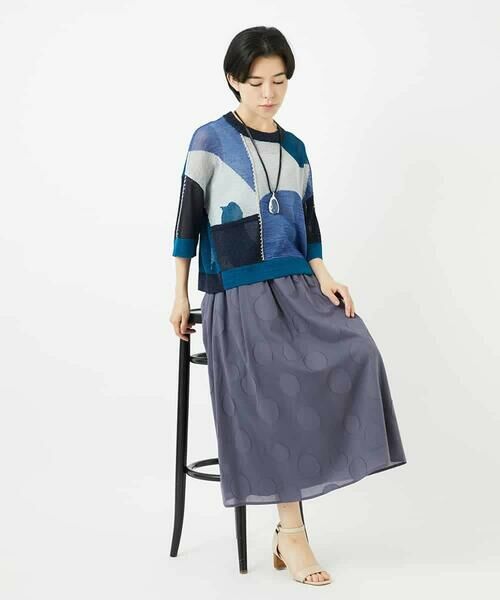 Maison de CINQ / メゾン ドゥ サンク ニット・セーター | 透かし柄インターシャプルオーバーニット | 詳細28