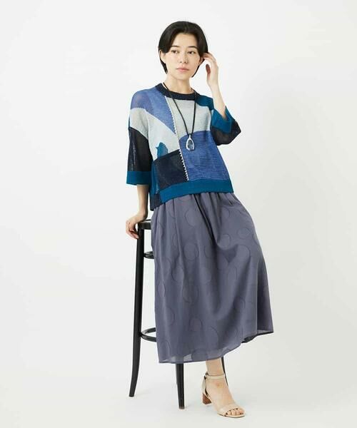 Maison de CINQ / メゾン ドゥ サンク ニット・セーター | 透かし柄インターシャプルオーバーニット | 詳細29