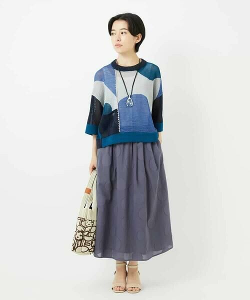 Maison de CINQ / メゾン ドゥ サンク ロング・マキシ丈スカート | ドットジャガードスカート | 詳細18