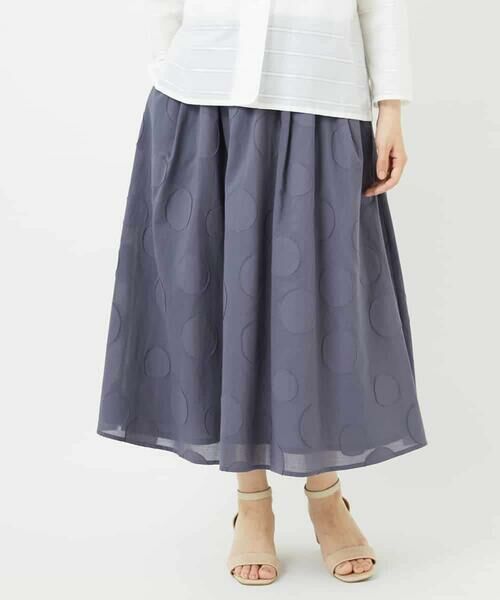 Maison de CINQ / メゾン ドゥ サンク ロング・マキシ丈スカート | ドットジャガードスカート | 詳細2