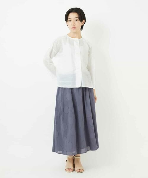 Maison de CINQ / メゾン ドゥ サンク ロング・マキシ丈スカート | ドットジャガードスカート | 詳細22