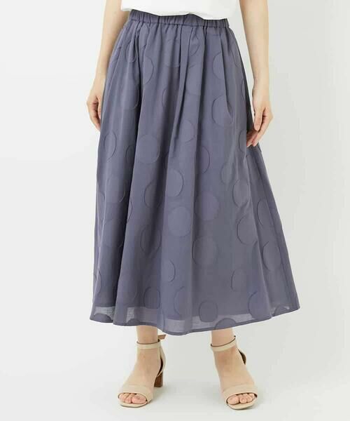 Maison de CINQ / メゾン ドゥ サンク ロング・マキシ丈スカート | ドットジャガードスカート | 詳細3