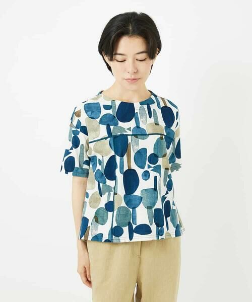 Maison de CINQ / メゾン ドゥ サンク カットソー | [日本製]マッシュルームプリントカットソー | 詳細2