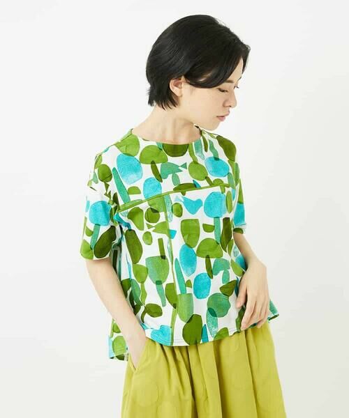 Maison de CINQ / メゾン ドゥ サンク カットソー | [日本製]マッシュルームプリントカットソー | 詳細3