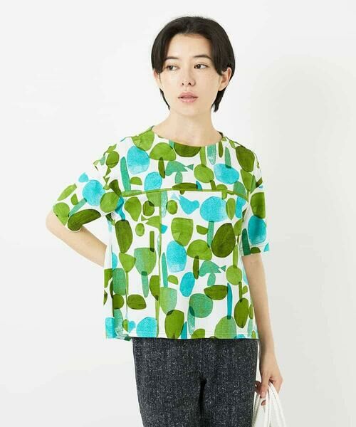 Maison de CINQ / メゾン ドゥ サンク カットソー | [日本製]マッシュルームプリントカットソー | 詳細4