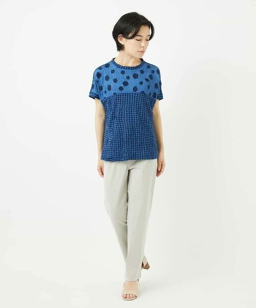 Maison de CINQ / メゾン ドゥ サンク カットソー | [日本製]麻混ドットワッシャージャガードカットソー | 詳細12