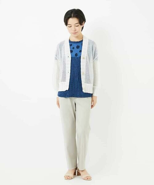 Maison de CINQ / メゾン ドゥ サンク カットソー | [日本製]麻混ドットワッシャージャガードカットソー | 詳細19