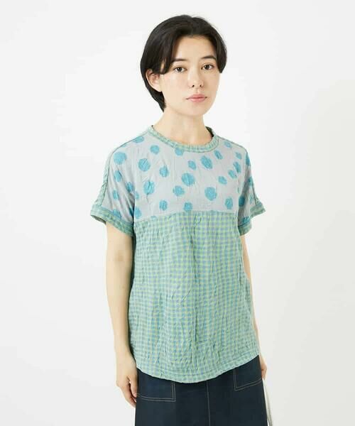 Maison de CINQ / メゾン ドゥ サンク カットソー | [日本製]麻混ドットワッシャージャガードカットソー | 詳細2