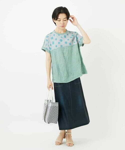 Maison de CINQ / メゾン ドゥ サンク カットソー | [日本製]麻混ドットワッシャージャガードカットソー | 詳細22