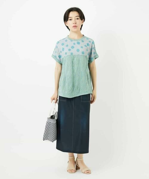 Maison de CINQ / メゾン ドゥ サンク カットソー | [日本製]麻混ドットワッシャージャガードカットソー | 詳細23