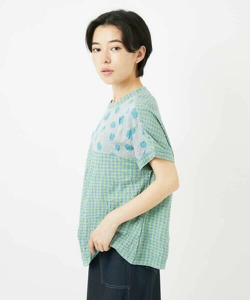 Maison de CINQ / メゾン ドゥ サンク カットソー | [日本製]麻混ドットワッシャージャガードカットソー | 詳細3