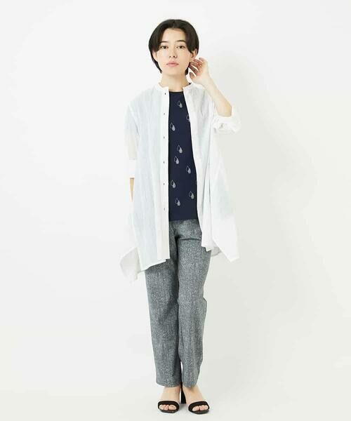 Maison de CINQ / メゾン ドゥ サンク その他パンツ | [3サイズ展開]ぼかし調チェック柄ハイテンションストレッチパンツ | 詳細12