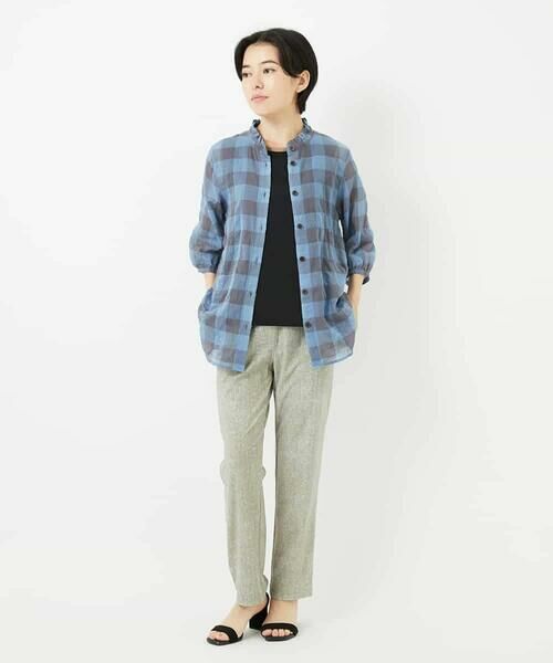 Maison de CINQ / メゾン ドゥ サンク その他パンツ | [3サイズ展開]ぼかし調チェック柄ハイテンションストレッチパンツ | 詳細8