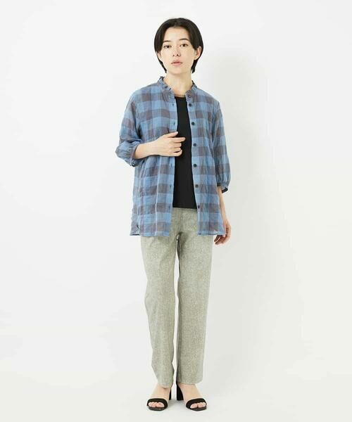 Maison de CINQ / メゾン ドゥ サンク その他パンツ | [3サイズ展開]ぼかし調チェック柄ハイテンションストレッチパンツ | 詳細9