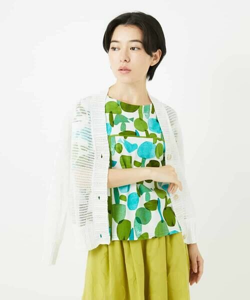 Maison de CINQ / メゾン ドゥ サンク カーディガン・ボレロ | 透かし編みニットカーディガン | 詳細1