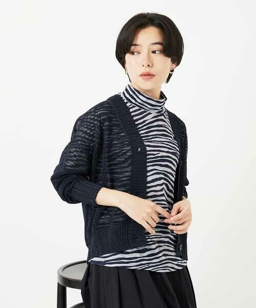 Maison de CINQ / メゾン ドゥ サンク カーディガン・ボレロ | 透かし編みニットカーディガン | 詳細12