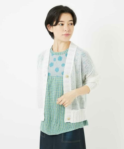 Maison de CINQ / メゾン ドゥ サンク カーディガン・ボレロ | 透かし編みニットカーディガン | 詳細2