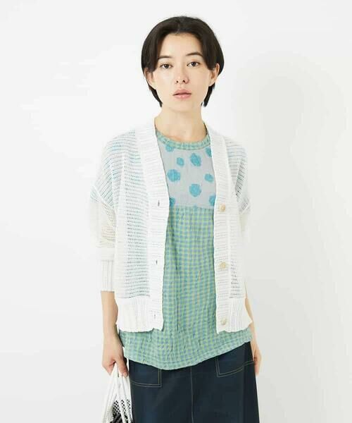 Maison de CINQ / メゾン ドゥ サンク カーディガン・ボレロ | 透かし編みニットカーディガン | 詳細3