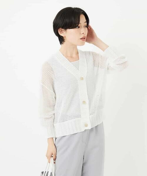 Maison de CINQ / メゾン ドゥ サンク カーディガン・ボレロ | 透かし編みニットカーディガン | 詳細5
