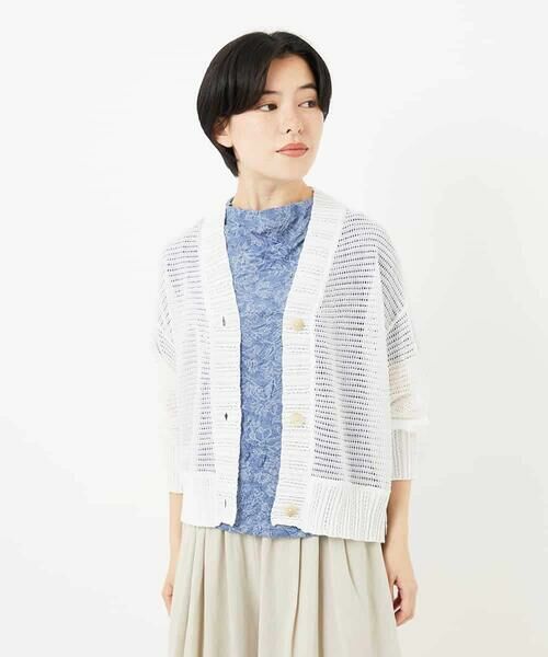 Maison de CINQ / メゾン ドゥ サンク カーディガン・ボレロ | 透かし編みニットカーディガン | 詳細7