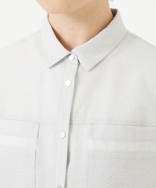 Maison de CINQ / メゾン ドゥ サンク シャツ・ブラウス | [接触冷感/吸汗速乾]サッカーシャツブラウス | 詳細7