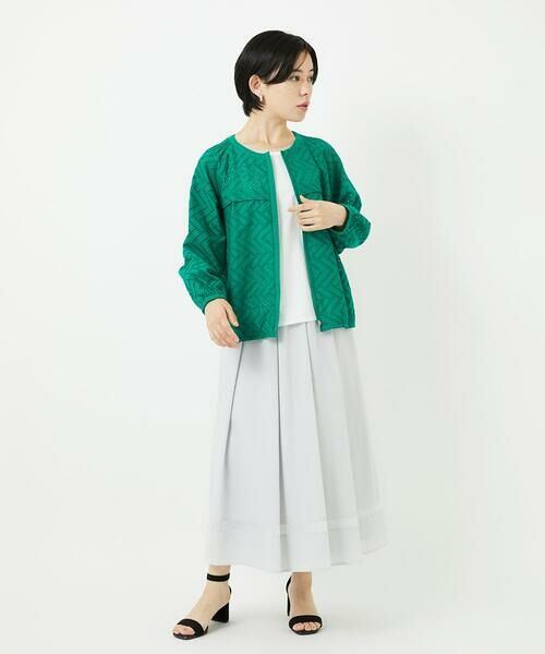 Maison de CINQ / メゾン ドゥ サンク シャツ・ブラウス | コットンエンブロイダリー羽織ブラウス | 詳細16