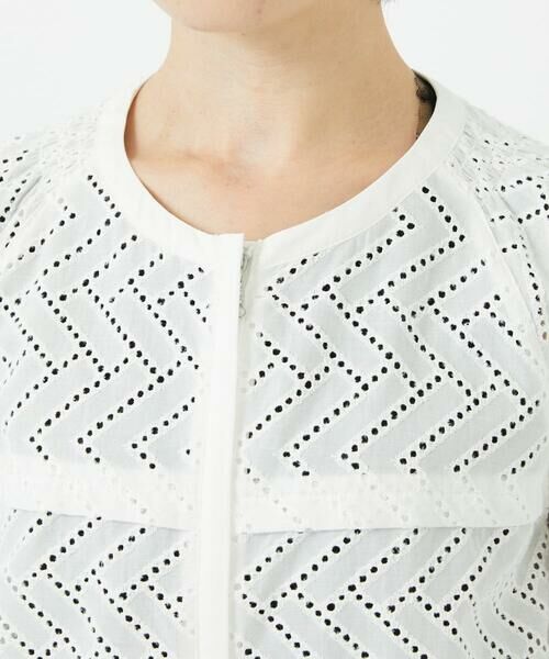 Maison de CINQ / メゾン ドゥ サンク シャツ・ブラウス | コットンエンブロイダリー羽織ブラウス | 詳細8