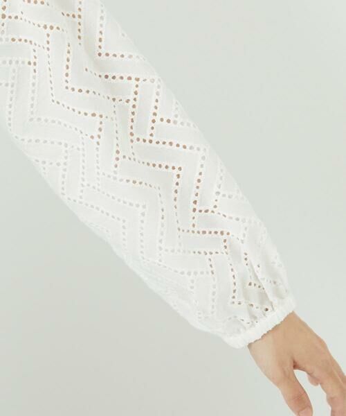Maison de CINQ / メゾン ドゥ サンク シャツ・ブラウス | コットンエンブロイダリー羽織ブラウス | 詳細9