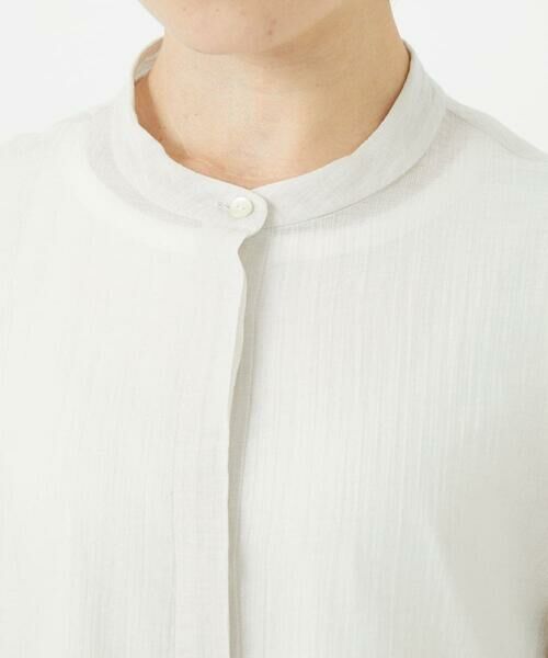 Maison de CINQ / メゾン ドゥ サンク シャツ・ブラウス | [日本製]シアーティアードバンドカラーブラウス | 詳細6