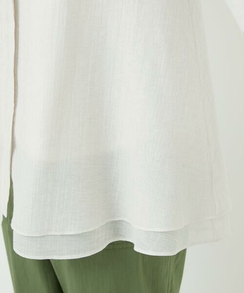 Maison de CINQ / メゾン ドゥ サンク シャツ・ブラウス | [日本製]シアーティアードバンドカラーブラウス | 詳細8