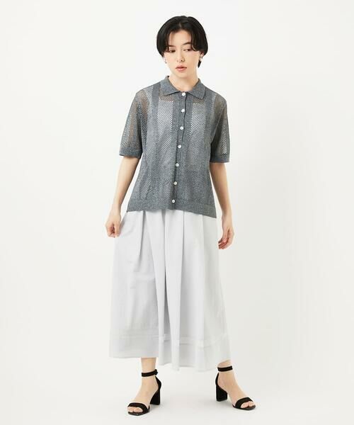 Maison de CINQ / メゾン ドゥ サンク ロング・マキシ丈スカート | [接触冷感/吸汗速乾]サッカータックフレアースカート | 詳細16