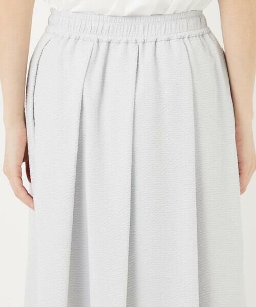 Maison de CINQ / メゾン ドゥ サンク ロング・マキシ丈スカート | [接触冷感/吸汗速乾]サッカータックフレアースカート | 詳細6