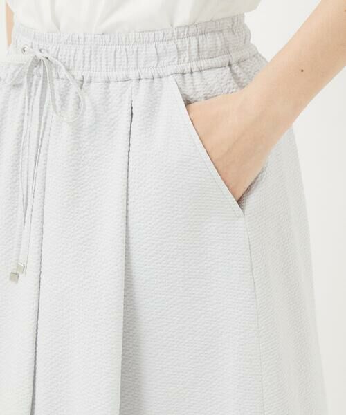 Maison de CINQ / メゾン ドゥ サンク ロング・マキシ丈スカート | [接触冷感/吸汗速乾]サッカータックフレアースカート | 詳細8