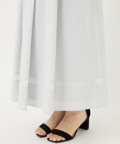 Maison de CINQ / メゾン ドゥ サンク ロング・マキシ丈スカート | [接触冷感/吸汗速乾]サッカータックフレアースカート | 詳細9