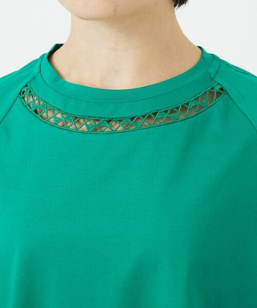 Maison de CINQ / メゾン ドゥ サンク カットソー | チュールエンブロイダリー6分袖カットソー | 詳細9