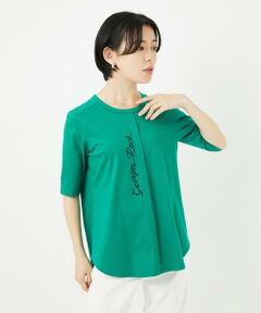 Maison de CINQ / メゾン ドゥ サンク カットソー | シルケット天竺ラウンドヘムロゴカットソー