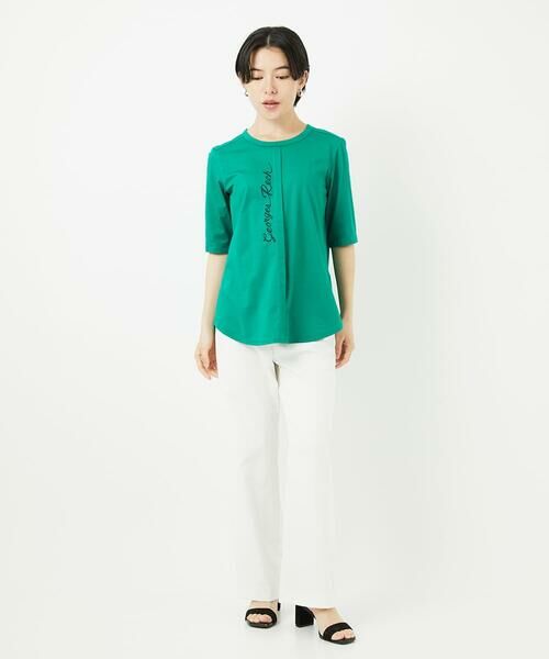 Maison de CINQ / メゾン ドゥ サンク カットソー | シルケット天竺ラウンドヘムロゴカットソー | 詳細23