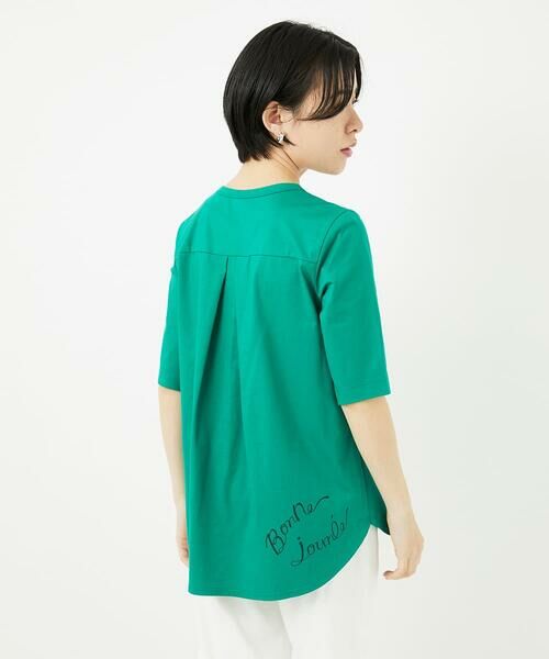 Maison de CINQ / メゾン ドゥ サンク カットソー | シルケット天竺ラウンドヘムロゴカットソー | 詳細7