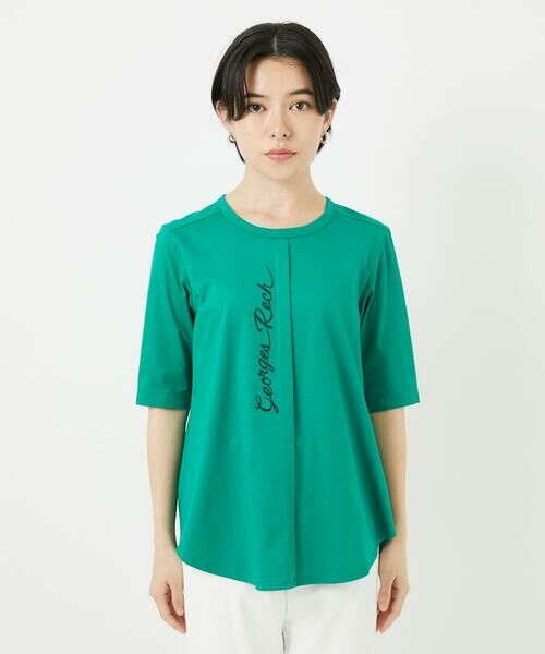 Maison de CINQ / メゾン ドゥ サンク カットソー | シルケット天竺ラウンドヘムロゴカットソー | 詳細9