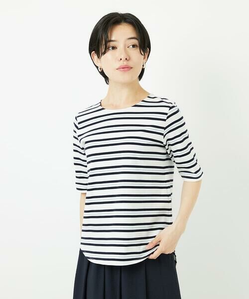 Maison de CINQ / メゾン ドゥ サンク カットソー | [日本製]マルチボーダーラメカットソー | 詳細2