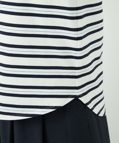 Maison de CINQ / メゾン ドゥ サンク カットソー | [日本製]マルチボーダーラメカットソー | 詳細8