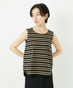 Maison de CINQ / メゾン ドゥ サンク タンクトップ | [日本製]マルチボーダーラメタンクトップ
