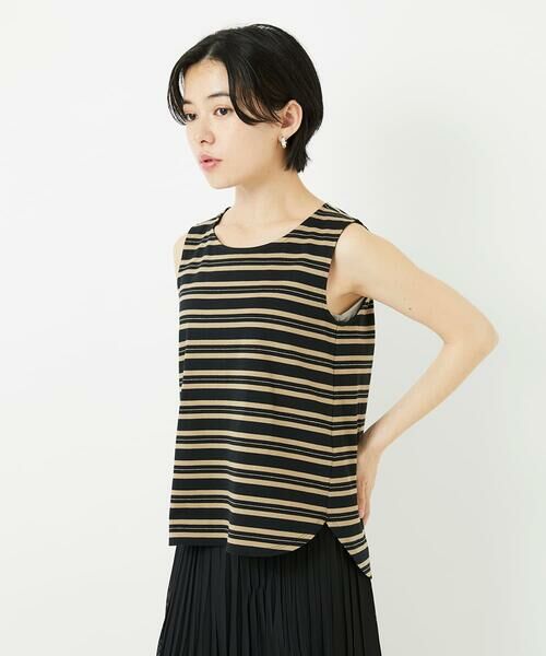 Maison de CINQ / メゾン ドゥ サンク タンクトップ | [日本製]マルチボーダーラメタンクトップ | 詳細1