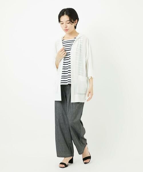 Maison de CINQ / メゾン ドゥ サンク カーディガン・ボレロ | シアーフードカーディガン | 詳細17