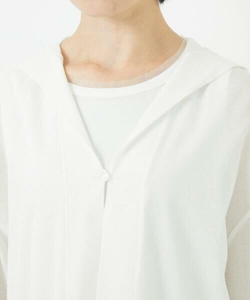 Maison de CINQ / メゾン ドゥ サンク カーディガン・ボレロ | シアーフードカーディガン | 詳細8