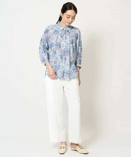 Maison de CINQ / メゾン ドゥ サンク シャツ・ブラウス | [通気性･発散性]プチフラワーペイズリープリントブラウス | 詳細10