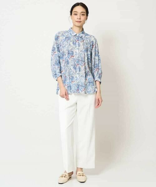Maison de CINQ / メゾン ドゥ サンク シャツ・ブラウス | [通気性･発散性]プチフラワーペイズリープリントブラウス | 詳細11
